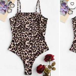 Fashion Nova Leopard Print Bodysuit
